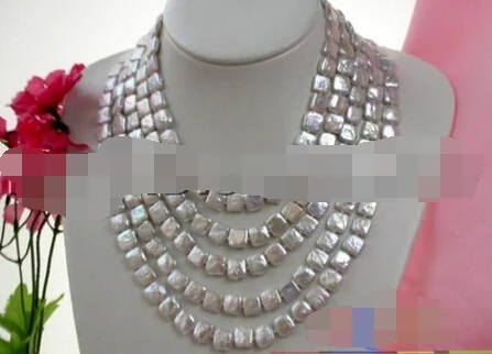 

song voge gem nanJ02121 WHITE SQUARE FW CULTURED PEARL NECKLACE