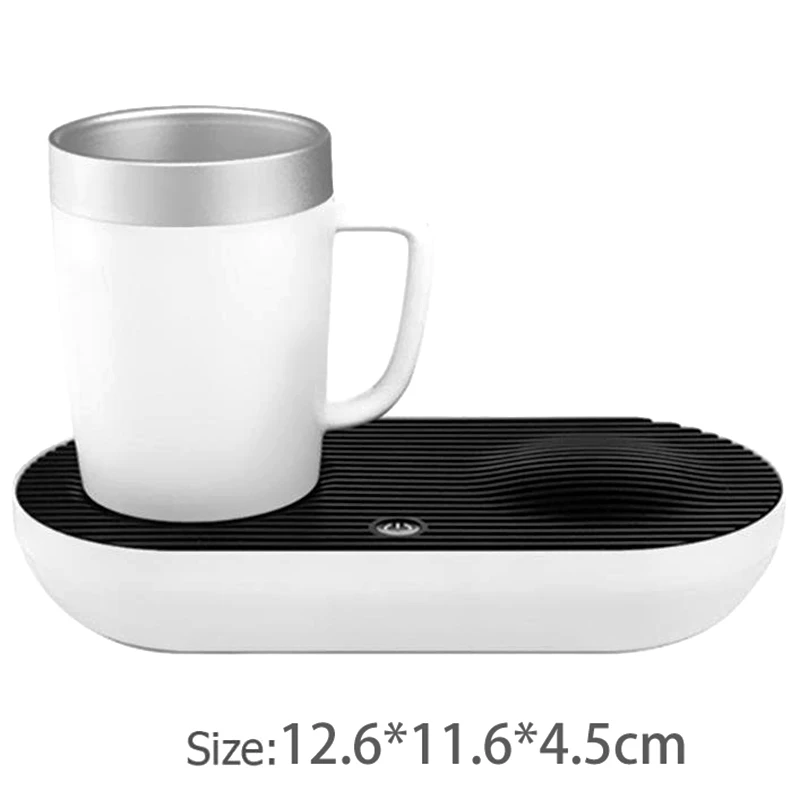 

Intelligent Quick Cooling Heating Cup Mat Heat Preservation Heater Pad Base Desktop Office Gift Portable-Eu Plug