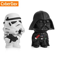 Автомобильный орнамент, милая фигурка Звездных войн, кукла, автомобиль, интерьер, черный Дарт Вейдер, белые штурмовики, модель, украшение, подарки