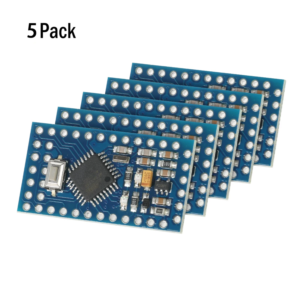 Плата микроконтроллера Pro Mini ATmega328P 5 в 16 МГц модуль для Arduino с контактными