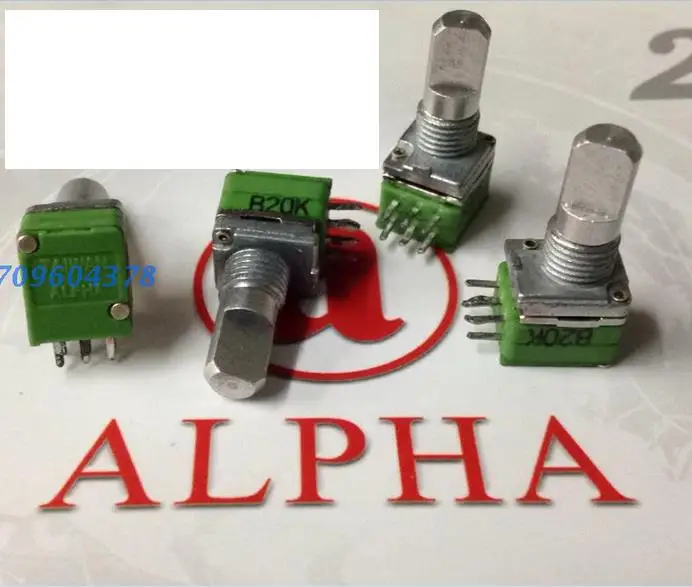 2pcs/lot Taiwan Alpha Alfa Rk097 Precision Potentiometer, Double B20k