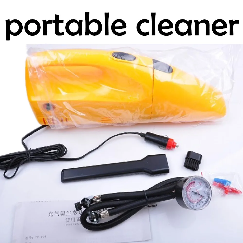 Portable Handheld Mini Car vacuum cleaner With Air Pump 90w 2 IN 1