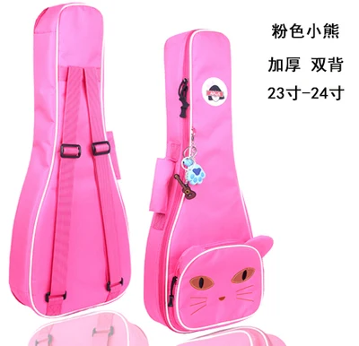 Portable 23 24 concert ukulele bag small guitar backpack waterproof soft gig padded case soft gig cover girl boy kids cute gift