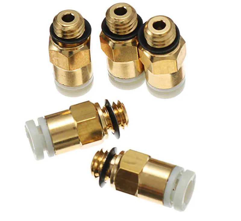 2 قطع CR-10/اندر 3D طابعة M6 موضوع فوهة النحاس هوائي موصل سريع مشتركة لبعيد الطارد