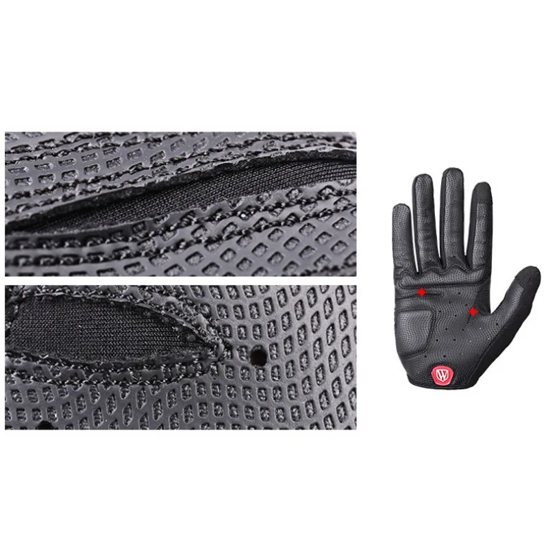 Полный палец велосипедные перчатки противоскользящие велосипедные воздухопроницаемые велосипедные перчатки сенсорный экран MTB шоссейные велосипедные перчатки спортивные противоударные перчатки