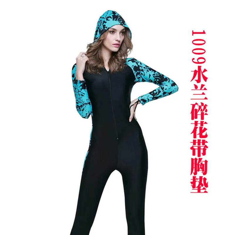 Новые Гидрокостюмы женские для серфинга дайвинга костюм для женщин размер s-xxxxl снаряжение для дайвинга копье рыболовный костюм для дайвинга женский hi-q - Цвет: Синий