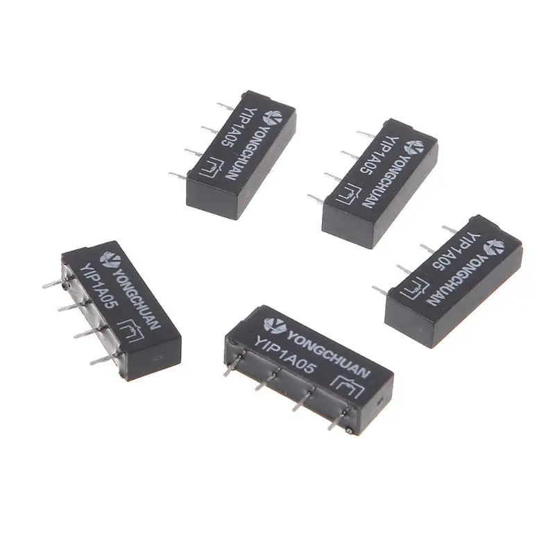 

5pcs 5V SIP-1A05 Reed Switch Relay Single In-line 4pin For PAN CHANG Relay