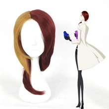 Парики из искусственных волос без шапочки-основы Волнистые черный парик для косплея карнавальные вечерние парики для Хэллоуина