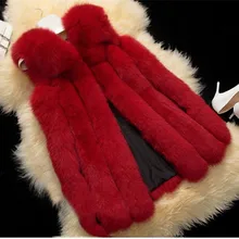 2016 Fashion Genuine Real Whole-hide Fox Fur Vest Waistcoat Winter Women Fur Gilet Outerwear Coats Lady Clothing VK2258