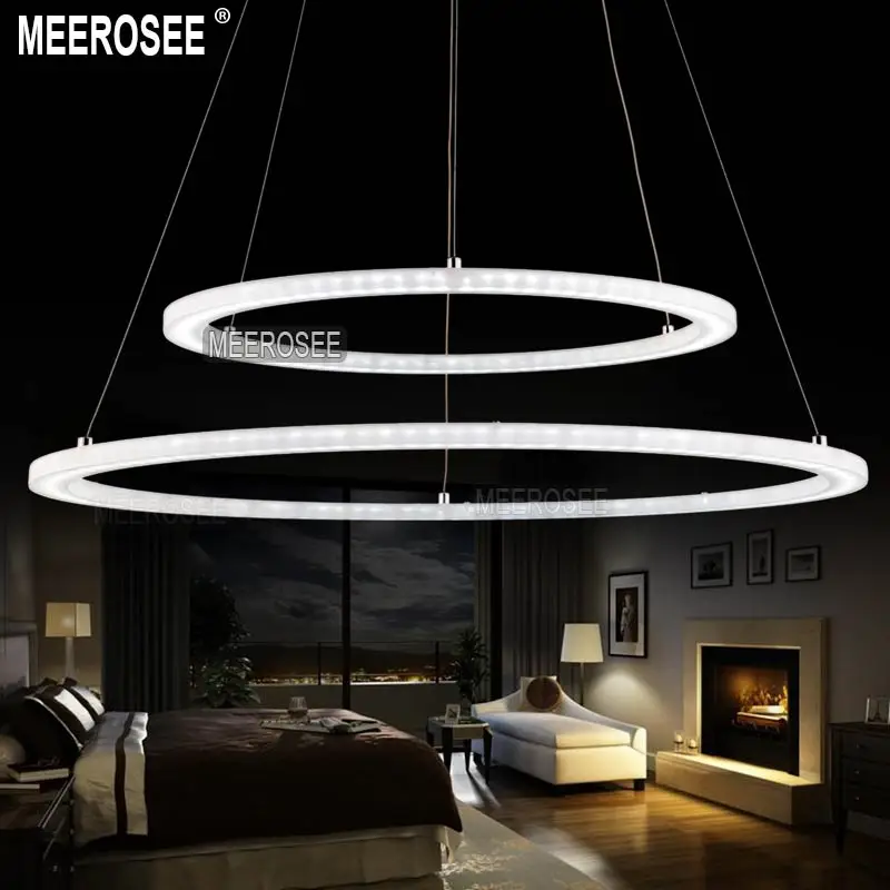 Modern LED Chandelier Light Fixture LED Ring Acrylic Hanging Lamp ... Modern LED Chandelier Light Fixture LED Ring Acrylic Hanging Lamp ...