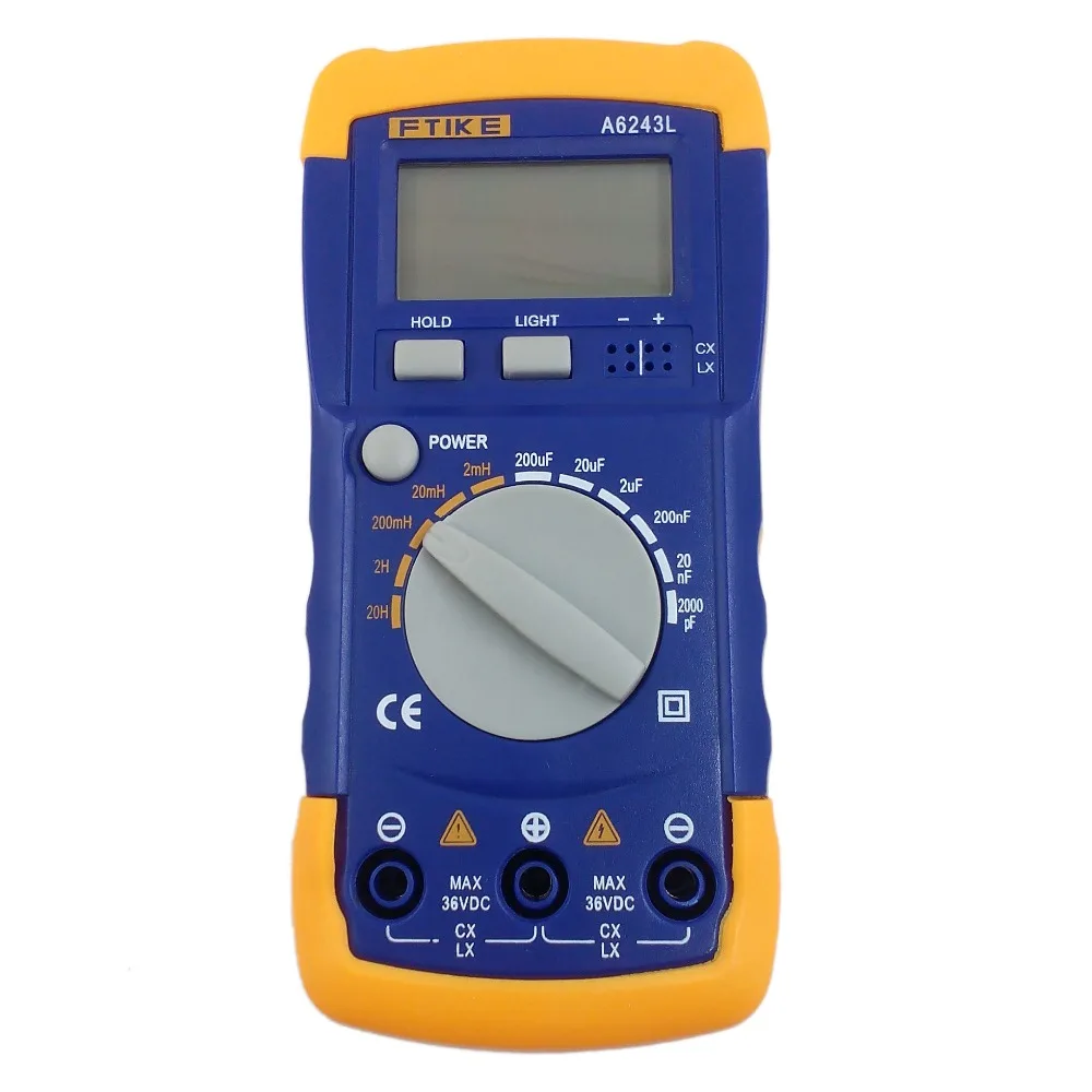 Digital Multimeter A6243L 3 1/2 Capacitor Meter Inductor LC Meter 2nF-200uF & 2mH-20H compatible tester