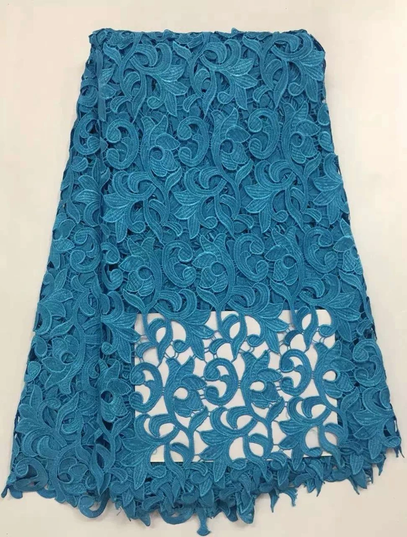 2016 Latest Blue Lace fabric African Tulle Lace High Quality African ...