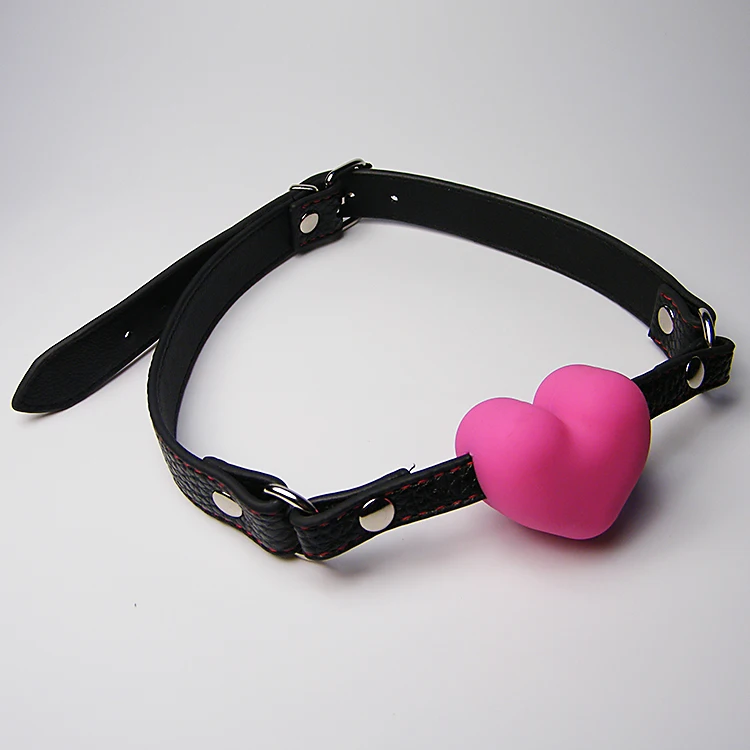 Sodandy Open Mouth Gag Leather Harness Ball Gag Oral Sex Bondage Restraints Pink Heart Shaped Sodandy Open Mouth Gag Leather Harness Ball Gag Oral Sex Bondage Restraints Pink Heart Shaped