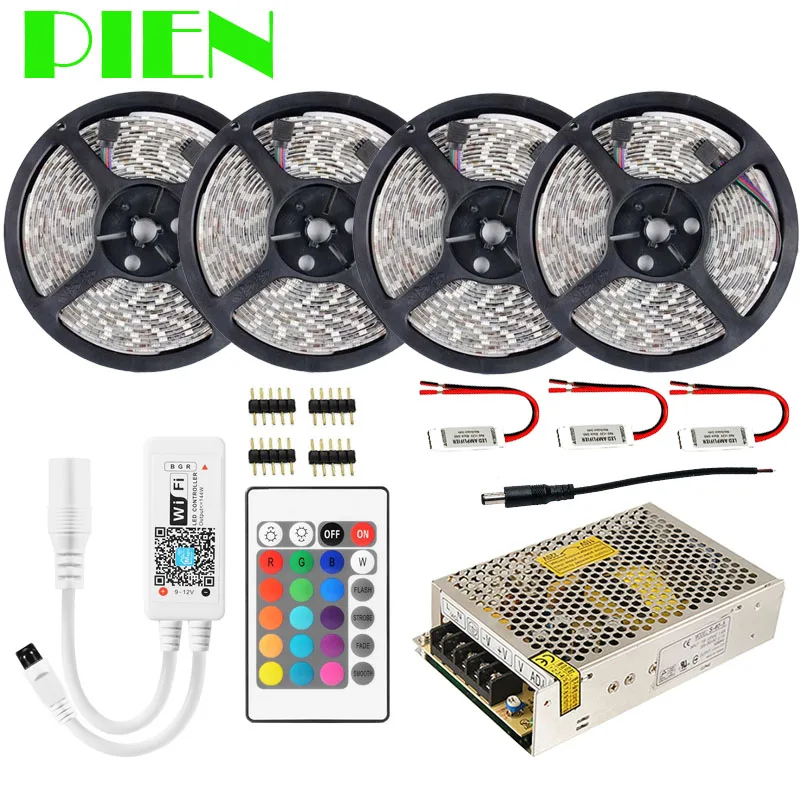 Wifi LED Strip tape RGB RGBW Warm white 20m 15m 10m 5m 5050 Waterproof for garland