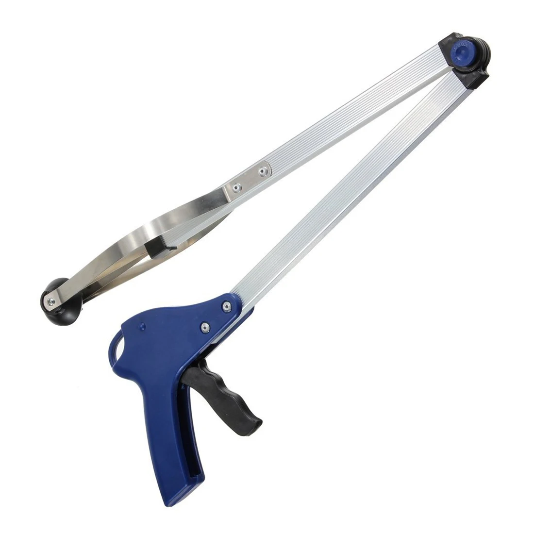 

DHDL-Foldable Pick Up Reaching Long Arm Gripper Helping Hand Tool - Blue