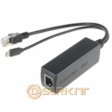 Active PoE Splitter Power Over Ethernet 48V to 5V 2.4A Micro USB 4 Raspberry Pi Active PoE Splitter Power Over Ethernet 48V to 5V 2.4A Micro USB 4 Raspberry Pi