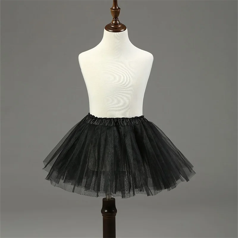New Children Petticoats for Formal Gown Flower Girl Dress Hoopless Short Crinoline White Red Black Princess Kid/Child Underskirt