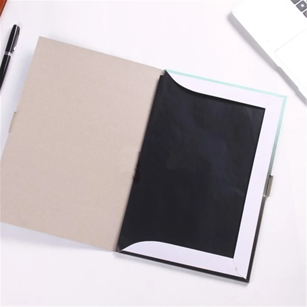

100pcs/box A4 Black Carbon Stencil Transfer Paper Double Sided Hand Pro Copier Tracing Hectograph Repro 33x21.5cm