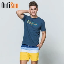 Oufisun мужские модные пляжные шорты мужские быстросохнущие мужские купальники патч шорты для мужчин плюс размер