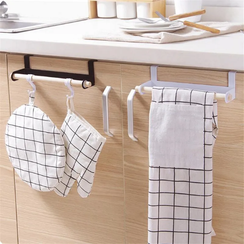ZIDUKE Free Nail Towel Rack Kitchen Multi purpose Hanging Holder