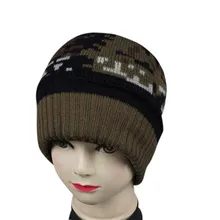 Doudoulu унисекс камуфляж Мужская Вязаная Шерстяная трикотажная Beanie BERET шайба для хоккея Кепка унисекс череп шляпа сомбреро de la gorrita tejida# WMEW