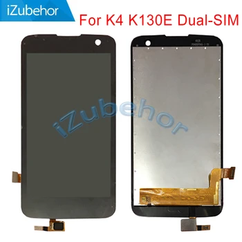 

4.5 inch display screen For LG K4 K130E Dual-SIM LCD+touch screen digitizer Assembly black 480X854 pixels free shipping