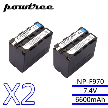 

2Packs 7.4V 6600mAh NP-F960 NP-F970 Camera Battery Pack for Sony NP F960 F970 NP-F770 F550 CCD-TRV58 TRV110K TRV26E HVR-Z1 V1J