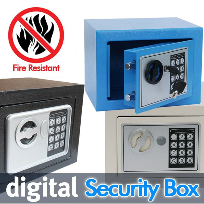 

Digital safe box for Home Office use Mini security box keep Cash Jewelry Documents Securely money safe cofres