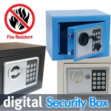 Digital safes box is Fire Drill Resistant Ideal for Home Office use! Safety Security Box keep Cash Jewelry or Documents Securely