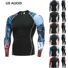 Зимнее термобелье мужские быстросохнущие теплые кальсоны набор с принтом Теплый фитнес термо компрессионный осенний теплый комплект нижнего белья