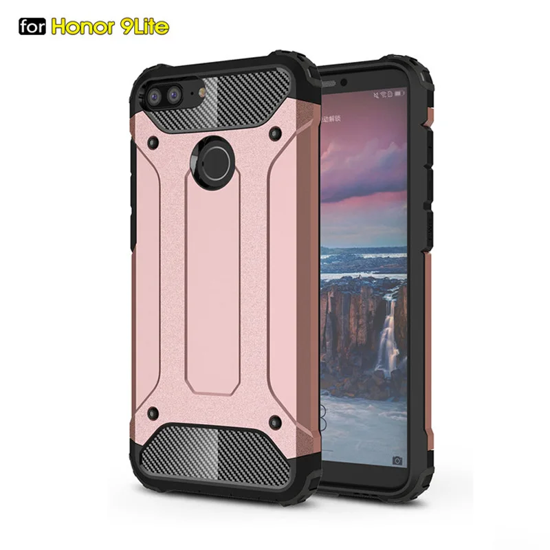 

Silicon + PC Hard Armor Anti-knock Back Cover Case For Huawei Honor 9 Lite