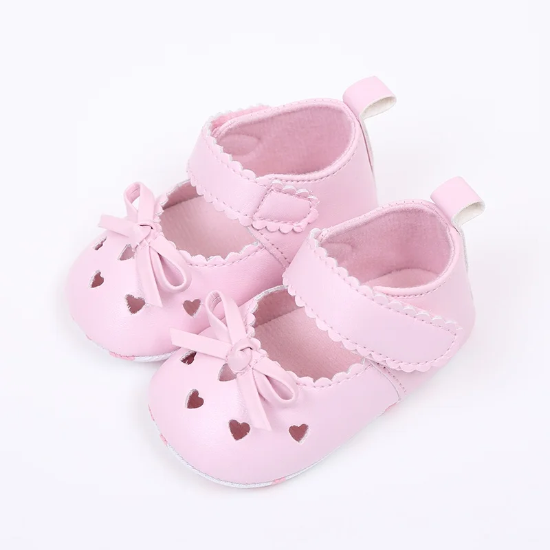 

2018 High Quality New Arrival Handmade Soft Bottom Lovely Baby Girl Shoes Moccasin Newborn PU leather First Walkers(0-18M)