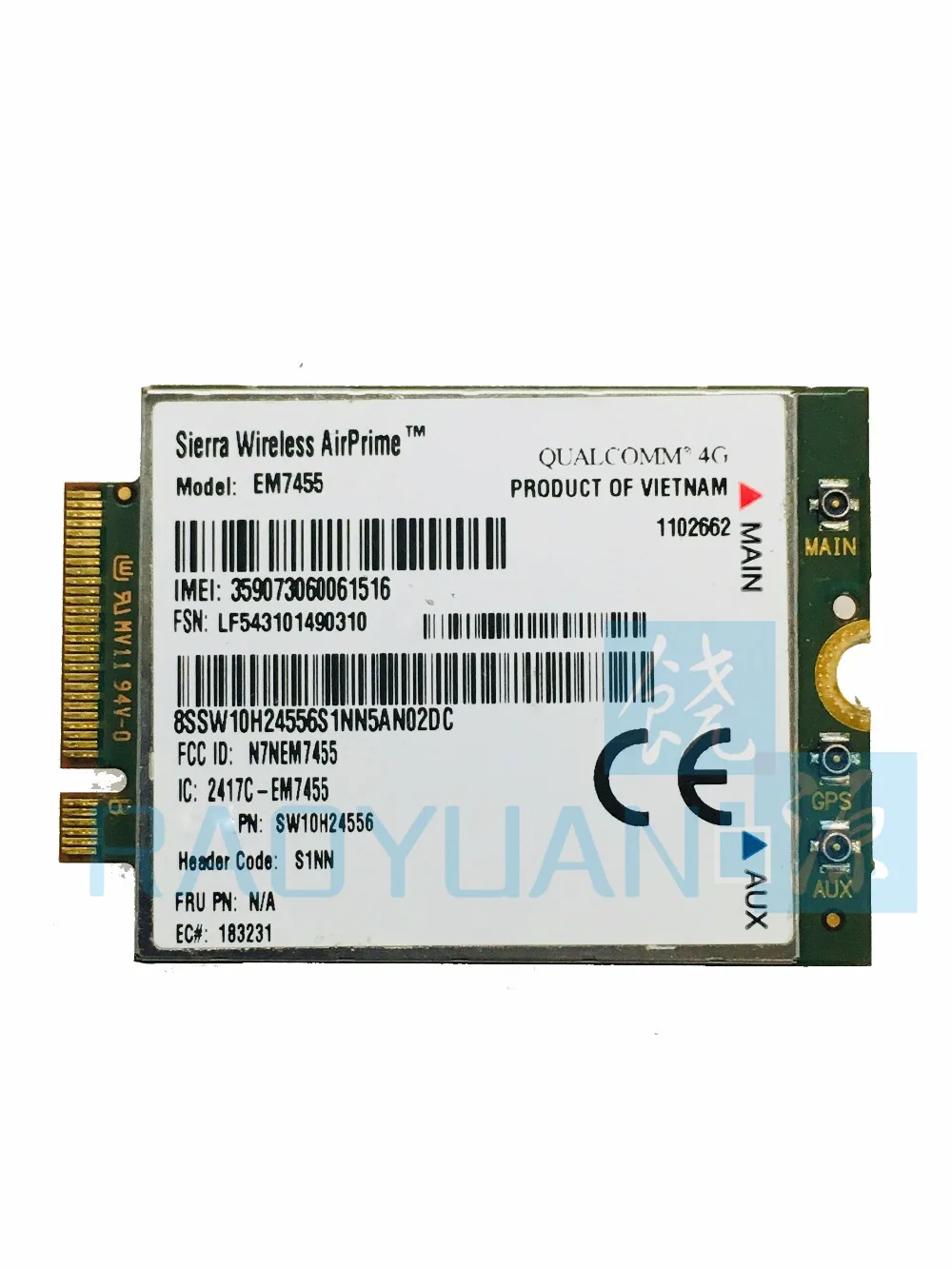 4G LTE WWAN карта для Sierra Wireless Airprime EM7455 GOBI6000 FRU:S1NN Lenovo X270 T470 T470S T470P P51 P71 2017 X1 +