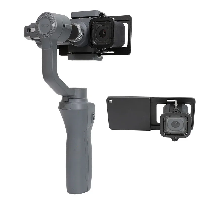Door oriëntatie toren Mount Plate Clip Adapter For Gopro Go Pro Hero 4/5 Session Cam For Zhiyun  Smooth Q 4/ Dji Osmo Mobile 1/2 Feiyu Handheld Gimbals - Sports & Action  Video Cameras Accessories - AliExpress