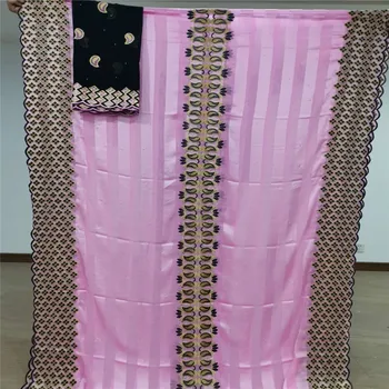 

Silk net tulle lace High Quality African Lace Fabric Silk Lace Fabric for Wedding dress 7yards free shipping with stones h2-58