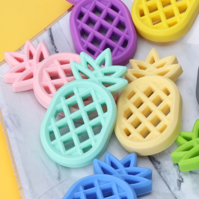 Детские силиконовый Прорезыватель для зубов кулон игрушки-Жвачки милые фрукты дизайн Прорезыватель младенцев без БФА, силиконовый DIY