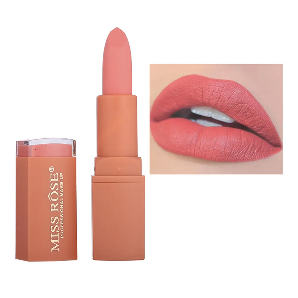 

MSQ Lipstick MISS ROSE Lipstick Matt Waterproof Long Lasting Lip Cosmetic Beauty Makeup Wholesale Z4
