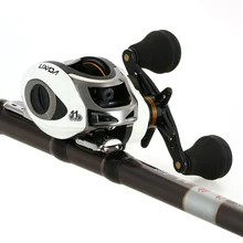 LMA200 10+ 1BB шарикоподшипники левая рука Наживка литья рыболовная Катушка высокой Скорость 6,3: 1 черный