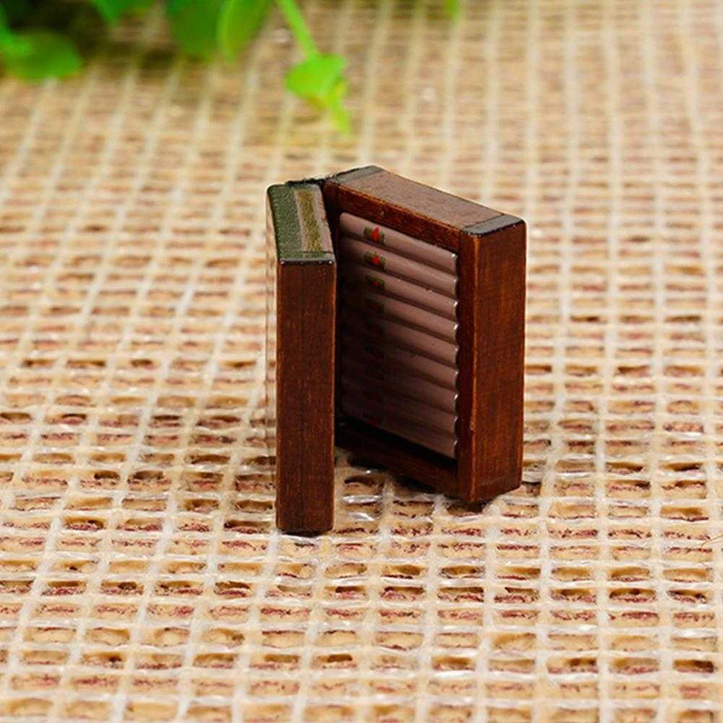 Vintage Miniature Wooden Cigar Box Tobacco Humidor Kit for 1/12 Dolls House Decor Room Items Accessory