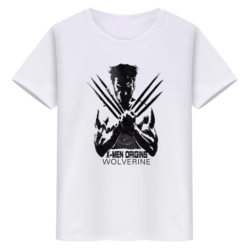 Super Hero Clothing Wolverines T Shirt Men Boy Cotton T Shirt Cartoon ... - Super Hero Clothing Wolverines T Shirt Men Boy Cotton T Shirt Cartoon Movie Figure Tshirt