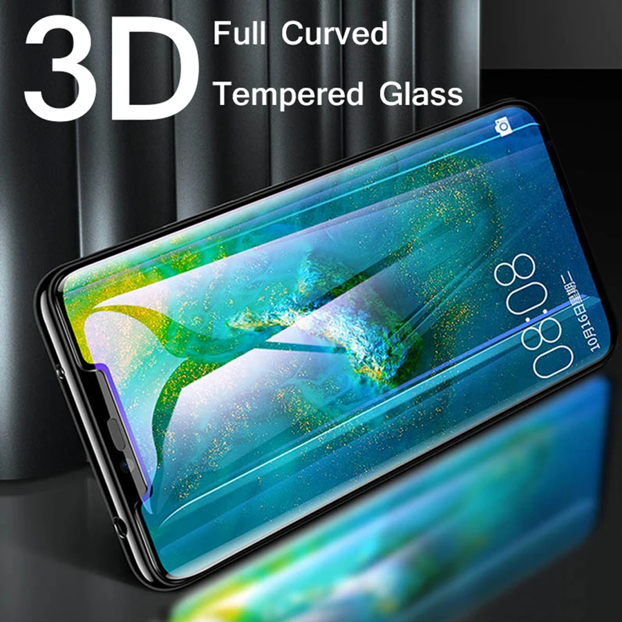 3D полное изогнутое закаленное стекло для Huawei Mate 20 P20 Pro Защитная пленка экрана 10 Lite