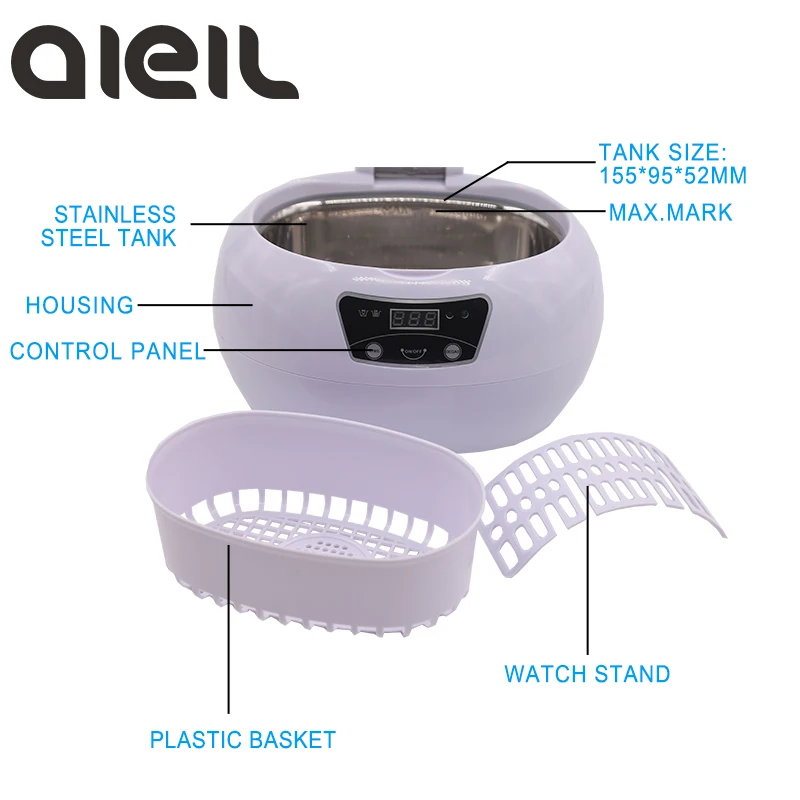 Billig Werkzeuge Sterilisator Maniküre Nagel Bohrer Tragbare Ultraschall Reiniger für Maniküre Maschine Sterilisator Box Maniküre Werkzeuge Nail art