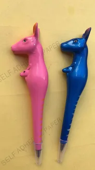 

100pcs/lot New arravial crative kangaro pen Promotional forest series multi-colour zebra horse ballpoint pen tiger gift pen