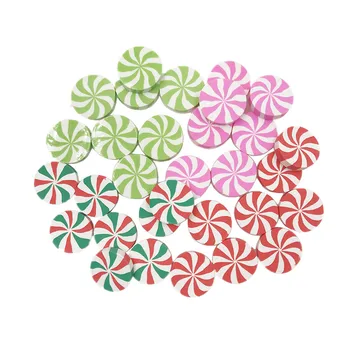 

10Pcs/lot Simulation Candy Flat Back Clay Cabochon Round 20mm Artificial Fake Food Christmas DIY Scrapbooking Phone Case Decor