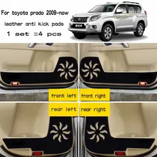 4 шт. обувь без каблука; кожаная обувь для вождения антиударная площадка анти-влажности дверной коврик аксессуары для Toyota land cruiser prado j150 2010 2011 2012 2013