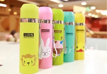 2015 Edelstahl Wasserflasche Insulated Tumbler Schöne Tier Muster Vakuum Thermoskanne Tasse Für Frauen Kinder wasserflasche