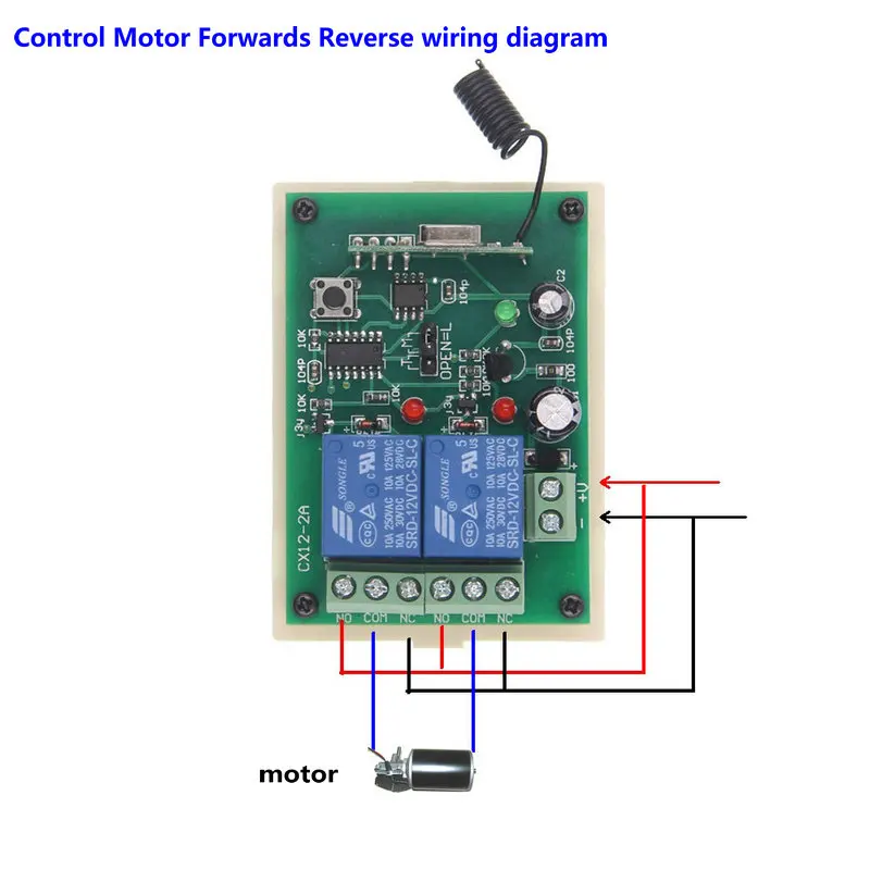 DC 12V 24V 2 CH 2CH RF беспроводной переключатель системы дистанционного управления, ЧЕРНЫЙ передатчик+ приемник, 315/433 MHz, Jog