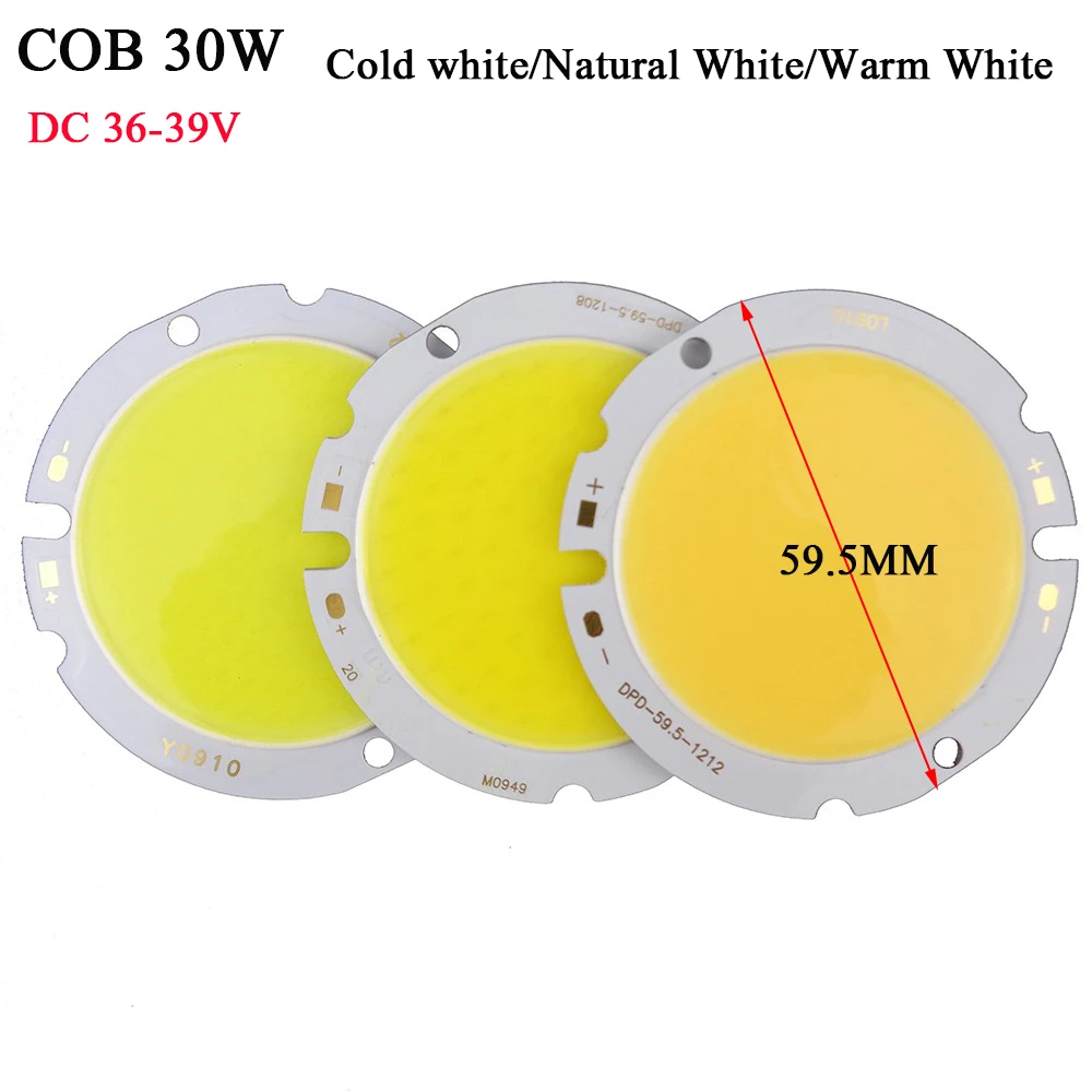 Светодиодная лента COB с чипом и источником света лампа сделай сам 30 Вт 50 200 300