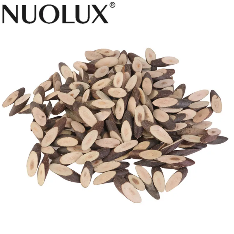 

100pcs 3-4CM Blank Oval Wood Slices Discs for DIY Crafts Embellishments