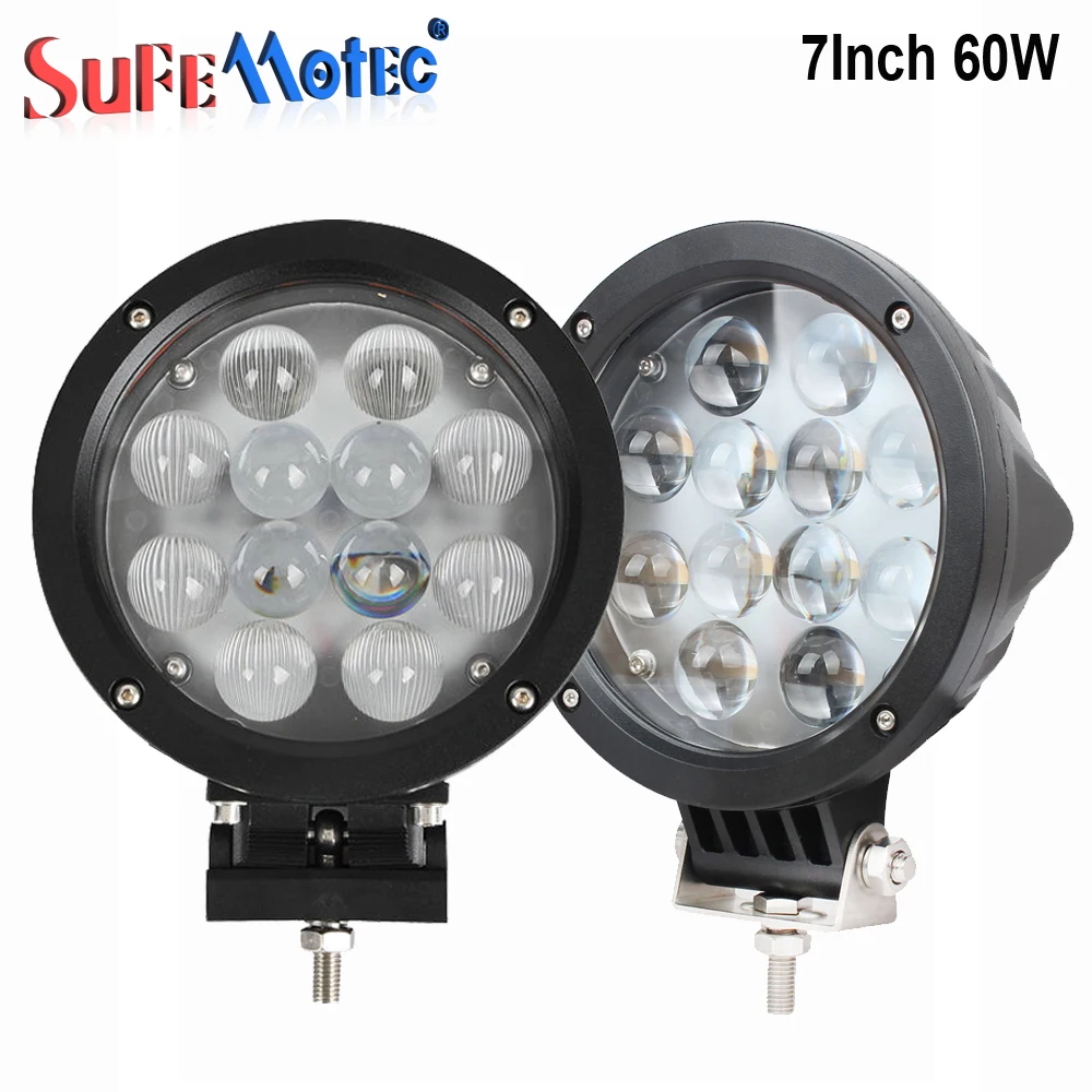 

Free DHL Ship 2PCS 7 INCH 60W CREE LED WORK LIGHT FLOOD FOG LIGHT FOR OFFROAD MACHINERY 4WD ATV SUV USE LED DRIVING LIGHT